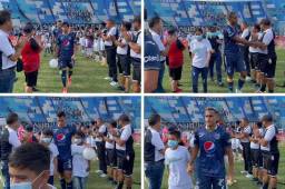 ¡Respeto total al campeón! Así fue el pasillo de Honduras Progreso a Motagua en el inicio del Apertura 2022