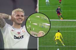 VIDEO: Icardi quiso imitar el penal de Messi y Luis Suárez y terminó haciendo una ‘burrada’ en la Liga de Turquía