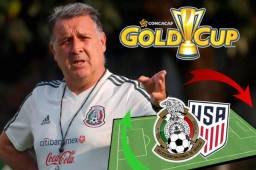 La selección mexicana se mide este domingo a Estados Unidos por la gran final de la Copa Oro y esta sería la posible alineación que mandaría el 'Tata' Martino para el esperado encuentro.