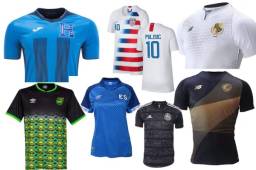 La Copa Oro 2019 se pone en marcha el sábado 15 de junio y estas son las camisas que vestirán las 16 selecciones participantes. ¿Cuál es la más bonita? Panamá y Costa Rica presentaron casacas especiales para el evento.