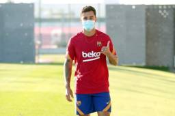 Coutinho llegó a la Ciudad Deportiva del Barcelona para entrenarse con el club.