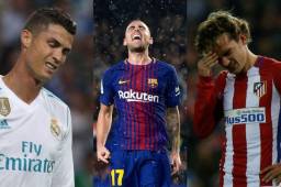 Cristiano Ronaldo no la pasa bien con el Real Madrid; Paco Alcácer marcó doblete y Griezmann con un gris panorama.