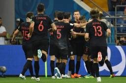 Croacia ganó sus tres partidos del Grupo y enfrentará a Dinamarca en los octavos de Rusia 2018. Foto AFP