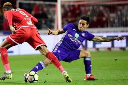 El hondureño Andy Najar estará cuatro semanas de baja por una rotura en el tendón de la corva, informó hoy el Anderlecht. Foto Twitter @rscandelecht