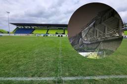 Estadio Juan Ramón Brevé Vargas sufre pérdida de su techo tras vientos huracanados en Juticalpa
