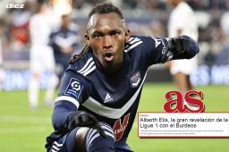 Elis marcó un doblete con el Girondins y se convirtió en el máximo anotador de su equipo.