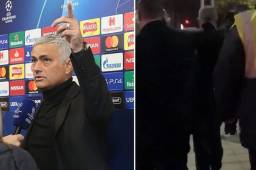 Mourinho caminó menos de medio kilómetro rumbo a Old Trafford debido a que el autobús del United estaba atascado en el tráfico.