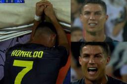 Cristiano Ronaldo es expulsado con la Juventus en su primer partido de Champions al minuto 29.