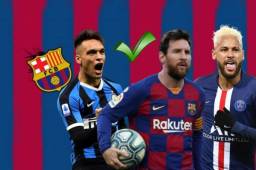 Barcelona está dispuesto a desprenderse de varios jugadores de la plantilla actual para formar un poderoso tridente de ataque con Neymar, Messi y Lautaro.