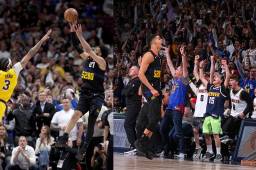 Jamal Murray le dio el triunfo a Nuggets con un canasta sobre la chicharra ante Lakers.