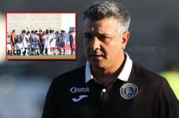 Diego Vázquez no compartió la decisión de Saíd Martínez al anurlarle un gol a Motagua en el complemento.