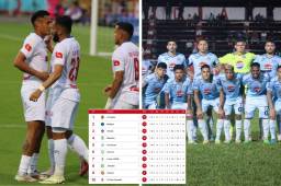 Olimpia derrotó este sábado al Victoria en el estadio Nacional Chelato Uclés y Motagua goleó a Real Sociedad. Fotos David Romero.