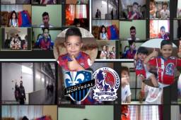 Los jugadores del Olimpia fueron sorprendidos por el apoyo de los niños al momento que hicieron su ingreso a los camerinos del estadio Exploria de Orlando, Florida.