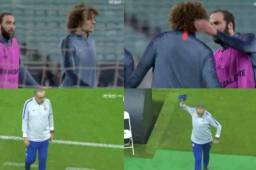 Higuaín y David Luiz hicieron enojar a su entrenador este martes.