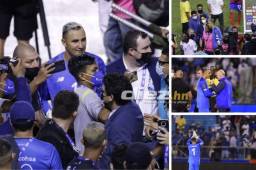 Keylor Navas fue el gran atractivo en el estadio Olímpico de San Pedro Sula. El portero del PSG mostró su gran humildad. FOTOS OPSA: Melvin Cubas, Yoseph Amaya, Neptali Romero.