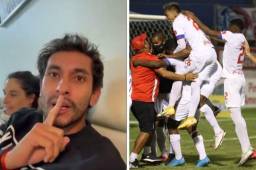 Maidana y su burla al Motagua tras ver coronarse al Olimpia en la Liga Nacional.