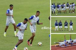 Honduras ya trabajó de forma oficial bajo el mando del Bolillo Gómez, el DT colombiano pudo contar con siete futbolistas y tuvo una charla durante la práctica. FOTOS: Neptalí Romero.