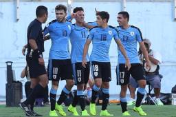 La Sub-20 de Uruguay que dirige Fabián Coito, inminente técnico de Honduras, dejó al borde del abismo a Brasil y se acercó al Mundial Sub-20. Foto AFP