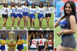 Las bellas modelos capitalinas llenaron de belleza el estadio Nacional de Tegucigalpa en el duelo de ida entre Motagua y Marathón.