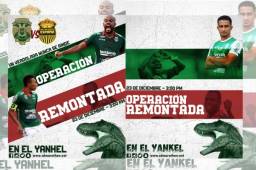 La 'Operación Remontada' es la campaña que el equipo verdolaga ha lanzado en sus redes sociales previo al encuentro contra Real España.