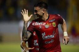 Ramiro Rocca marcó el tercer gol que sentenció el partido ante el Herediano de Costa Rica. Foto: Yoseph Amaya.