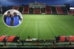 El estadio Alejandro Morera Soto fue utilizado por las selecciones de Costa Rica y Honduras para entrenar este jueves por la noche.