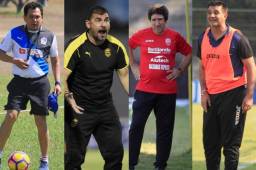 Nahún Espinoza, 'Tato' García, Héctor Vargas y Diego Vázquez no podrán dirigir en la Fecha 1 del Apertura en Honduras. Foto DIEZ