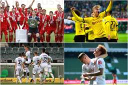 Bayern Múnich se coronó campeón, el Dortmund terminó como segundo y el Mönchengladbach se quedó con el último boleto para jugar la Champions.