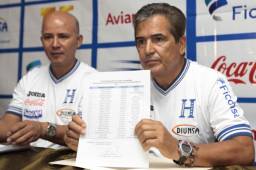 El entrenador de la Selección de Honduras, Jorge Luis Pinto, dará este viernes el listado de los 23 convocados para los partidos ante Panamá y Trinidad. Foto Archivo