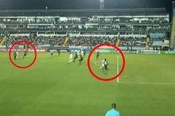 Excelente pase de Edwin Rodríguez y Chirinos marcó el 1-0 del Olimpia.