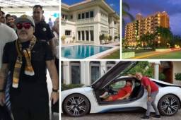 Diego Maradona sin duda lleva una vida de rico y todo gracias a todo lo que ha conseguido en el mundo del fútbol. Tiene varias mansiones y autos de lujo.