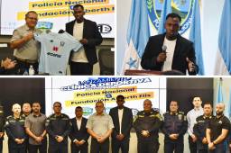 Alberth Elis firma convenio con la Secretaría de Seguridad y realizará clínicas deportivas con jugadores de la Selección