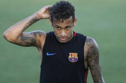 Neymar en uno de los entrenamientos que el Barcelona realiza en Estados Unidos.