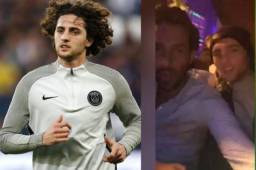 Al parecer Rabiot se fue a la disco para celebrar la eliminación del PSG de la Champions League.