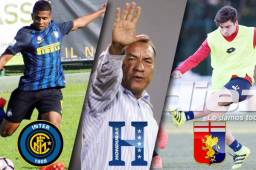 Los jugadores Sub-20 de Honduras, Rigoberto Rivas del Inter de Milán y Paolo Belloni del Genoa, no irán a Corea del Sur según el DT Carlos Tábora. Fotos DIEZ