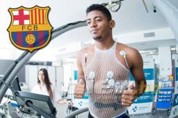 Anthony Lozano pasó las revisiones médicas previo a firmar su contrato con el Barcelona. FOTO: Cortesía www.fcbarcelona.cat