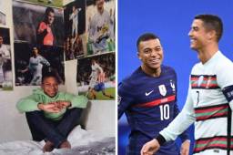 Mbappé se rindió ante Cristiano Ronaldo.