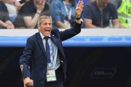 El maestro Washington Tabárez lamentó no poder frenar a Francia pero fue honesto que el rival fue superior y por eso quedaron eliminados. Foto AFP