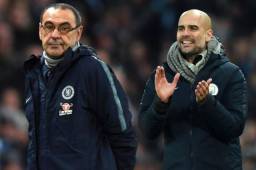 Maurizio Sarri y Pep Guardiola, unidos contra al racismo.