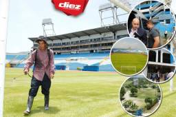 Delegación de Australia arribó al estadio Olímpico de San Pedro Sula para supervisarlo previo al juego de ida de repechaje con Honduras y esto se encontraron.