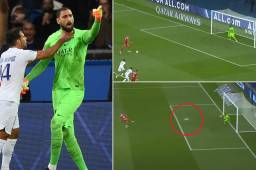 Donnarumma ataja penal en la victoria del PSG para volver al liderato... ¡y la cara de Keylor Navas en el banquillo!