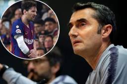 Valverde aseguró que la baja de Messi lo condiciona en su planteamiento con el Barcelona.