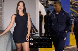 Isabel Zambrano, presentadora hondureña, tuvo que poner en su lugar a un usuario de Twitter que le escribió una grosería sobre su relación con Diego Vázquez.