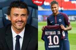 Luis Enrique compartió vestuario con Neymar cuando ambos estaban en el Barcelona.