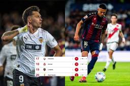 Así marcha la tabla de posiciones de la Liga de España tras la derrota del Levante frente a Valencia.