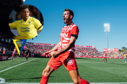 Anthony Choco Lozano volvió a pisar el césped del Estadio Montilivi del Girona FC tras pasar por el cuadro catalán en las temporadas 2017 a 2019.