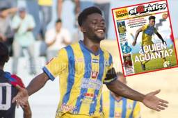 El delantero hondureño Clayvin Zúniga es el goleador en las primeras tres jornadas de El Salvador y ya ocupa portadas en ese país. Fotos cortesía