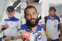 Solo una parte de la delegación de Honduras llegó a San Pedro Sula. Mañana arribaría la otra parte comandada por Diego Vázquez.