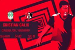 Cristian Cálix jugará la próxima temporada con el Atlas de México.