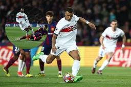 Mbappé hizo un golazo de penal para poner el 3-1 del PSG ante el Barcelona.